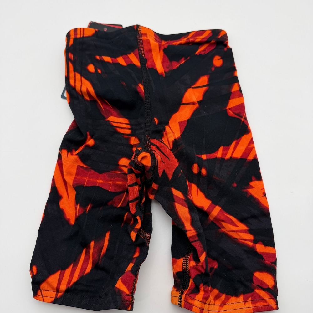 Speedo Reflected Jammer Youth 22 Speedo Orange Black Endurance+ Swim Suit - Picture 2 of 14